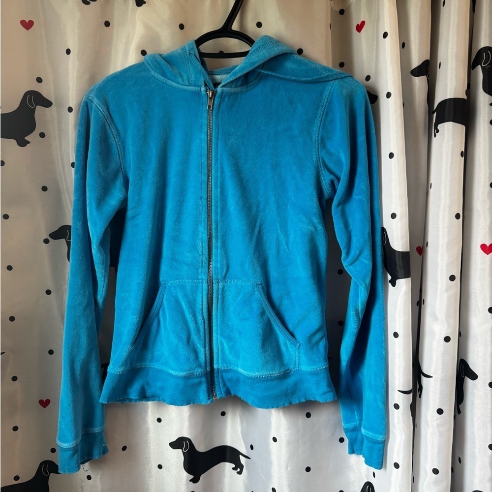 Blue Zip-Up Hoodie